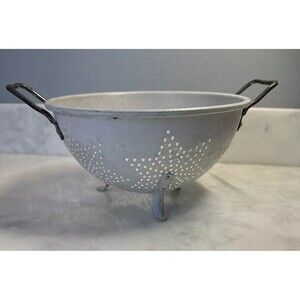 Vintage Mirro 7 Star Colander Sieve Strainer Finest  Aluminum Made USA 9" 1950'S